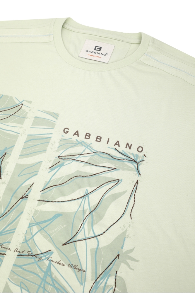 FRONT PRINTED T SHIRT 155913 MINT GREEN